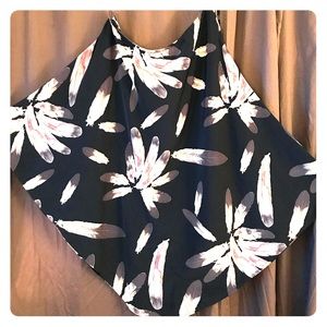 Off the shoulder feather dress!